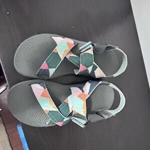 Chaco Comfort Sandals with multi color straps Women's size 7